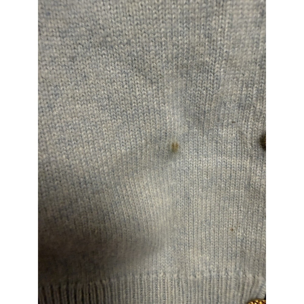 McCulley's 100% Cashmere Gold Buttons Cardigan Sweater Small - Picture 6 of 6